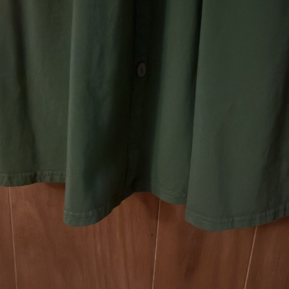💚🍃Women’s long sleeve dark green dress / front pockets / size small - Picture 7 of 10